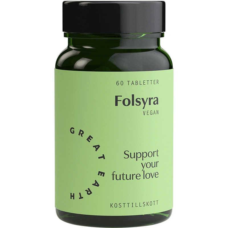 Great Earth Folsyra 400 mcg 60 tabletter - Folsyra