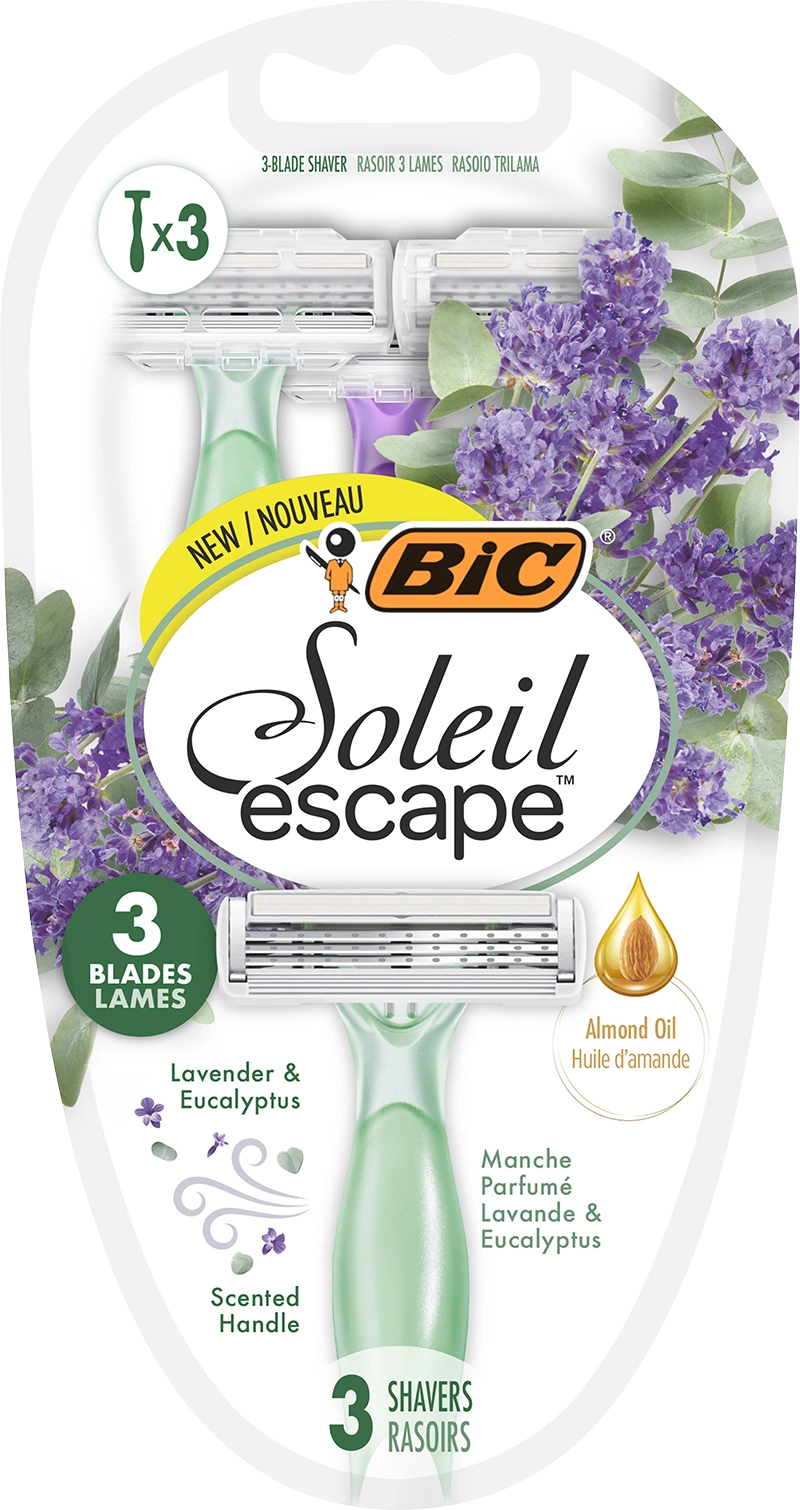 BIC Soleil Escape Rakhyvlar för Kvinnor 3-pack - Rakhyvlar dam