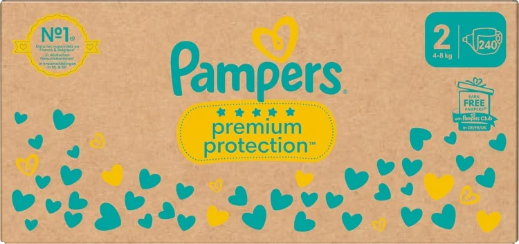 Pampers Premium Protection S2 4-8kg 240st - Blöjor