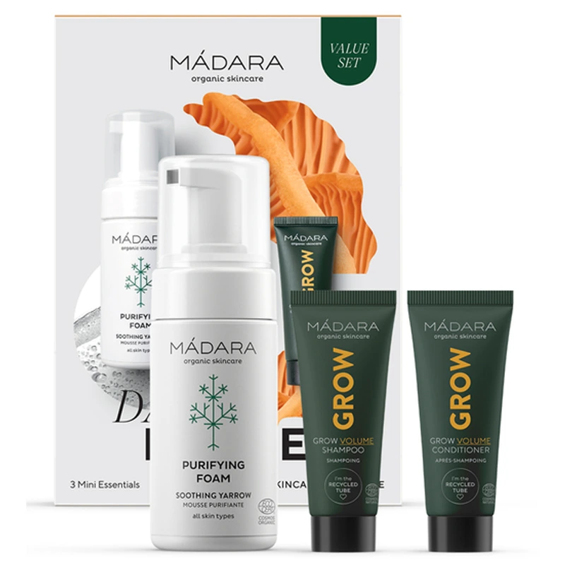 Mádara Daily Heroes 3 Mini Essentials set 100/25/25ml - Ansiktsvård