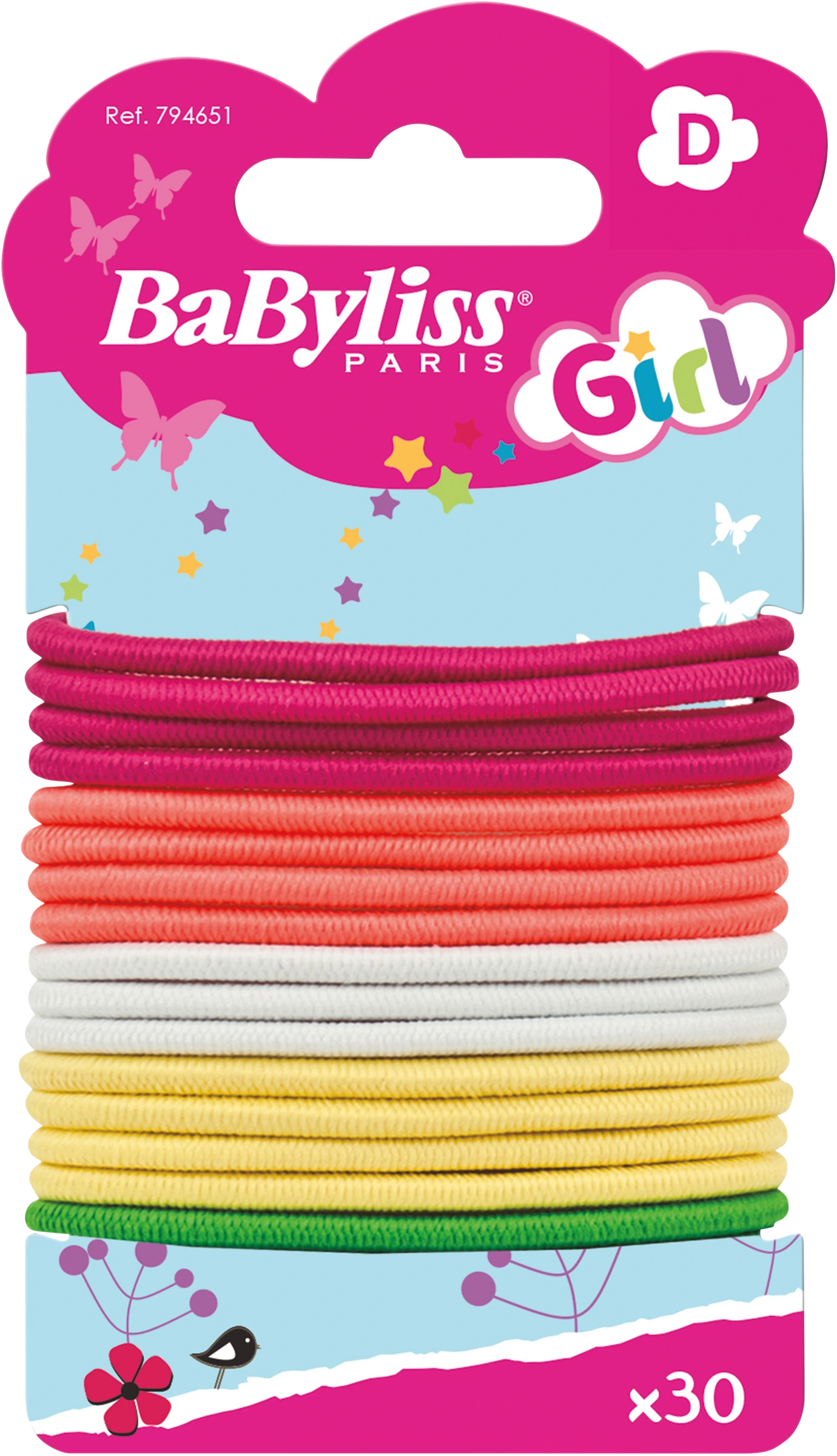 BaByliss Hårsnoddar Kids blandade färger 30 st