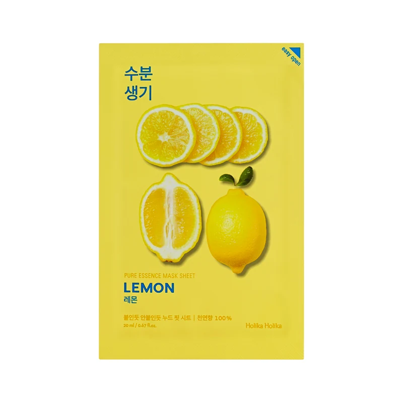 Holika Holika Pure Essence Mask Sheet Lemon 20 ml - Sheet mask