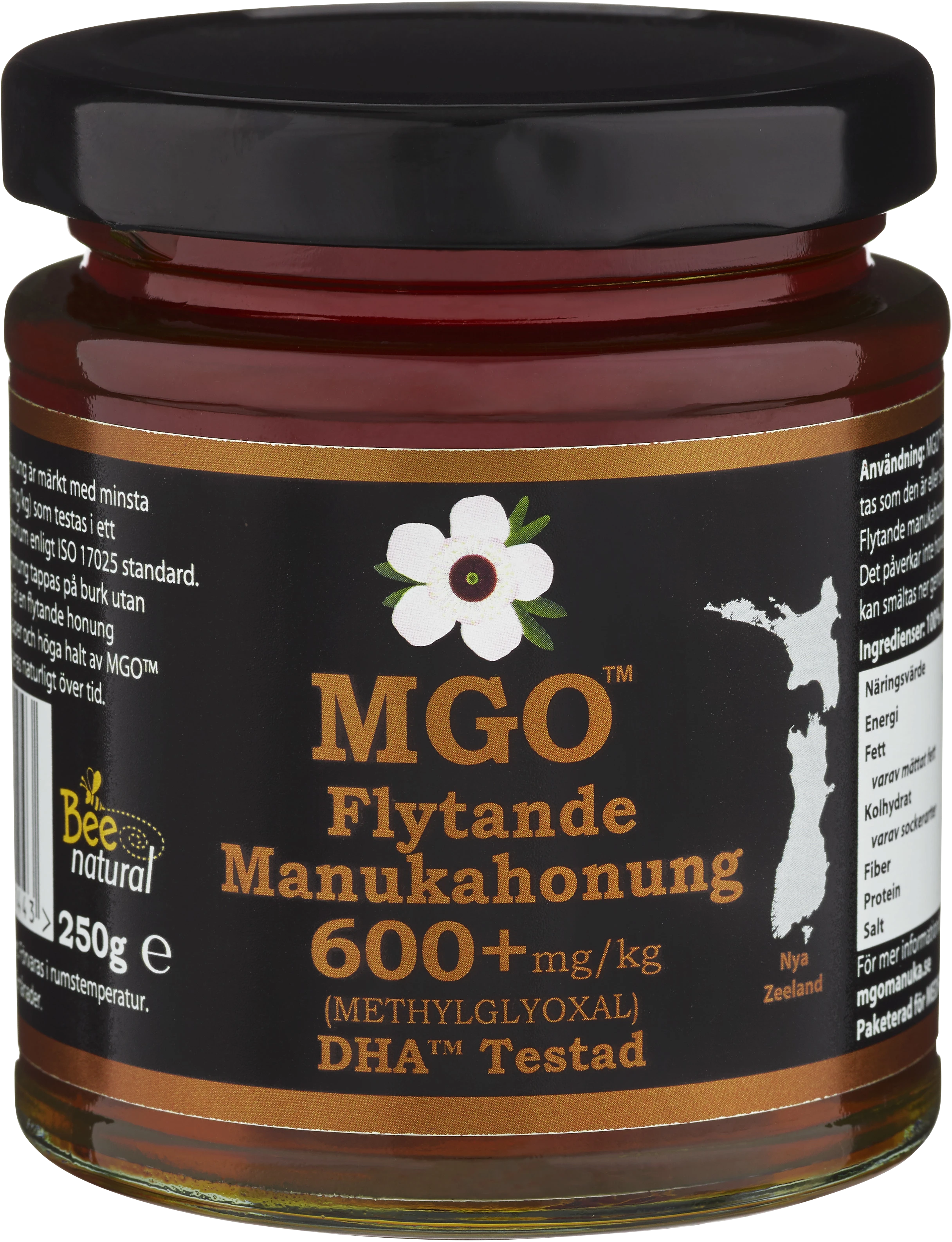 MGO Flytande Manukahonung 600+ 250 g - Manukahonung