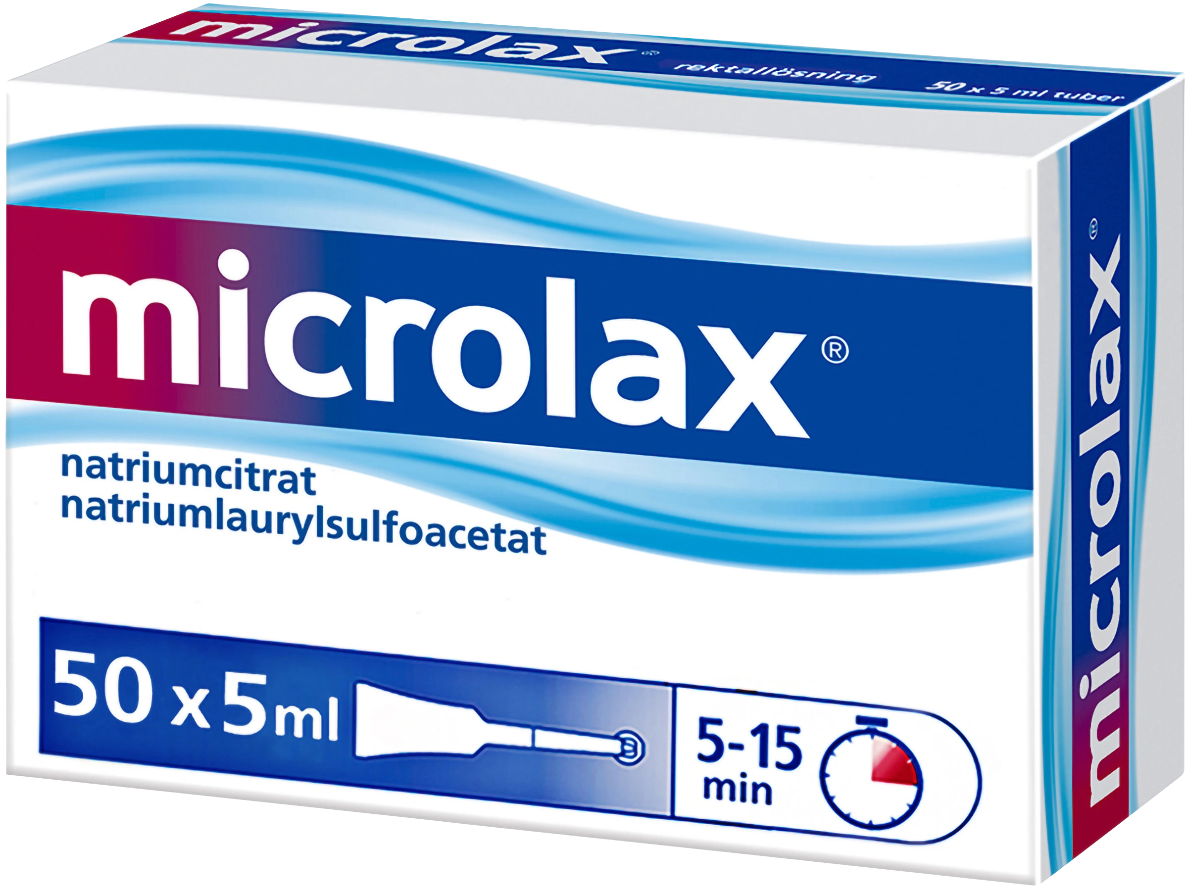 Microlax rektallösning tub 50x5ml - Lavemang & rektallösning