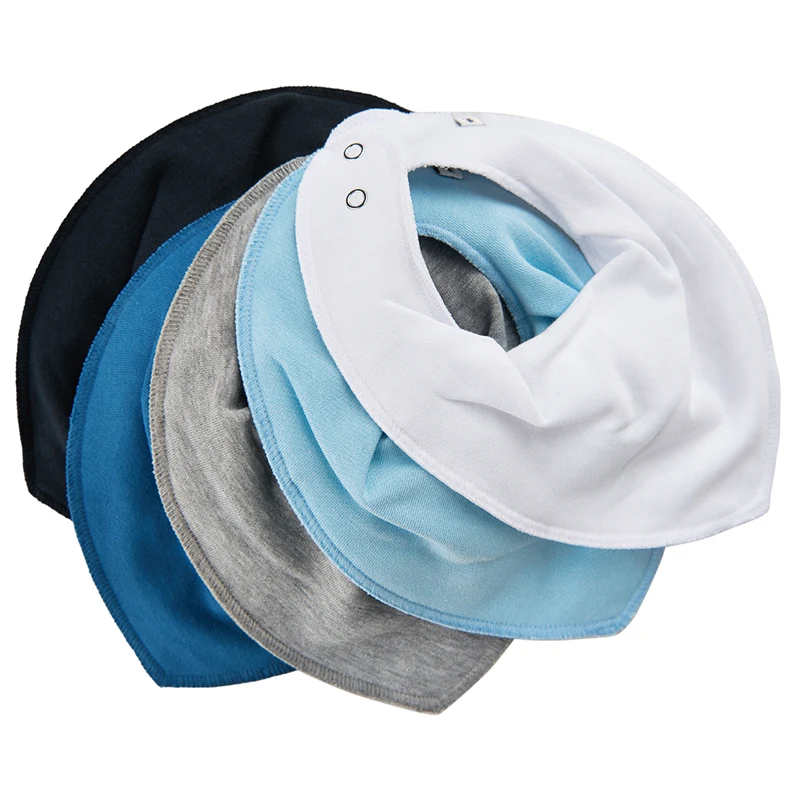 Pippi Bandana Bib Solid Light Blue 5-pack - Haklappar