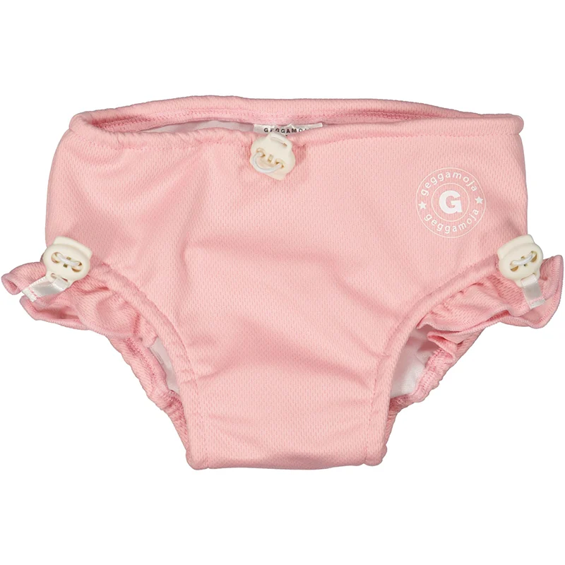 Geggamoja UV Baby Swim Pant Frill Pink 16 50/56 - UV-dräkt för barn