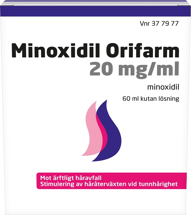 Minoxidil Orifarm kutan lösning 20 mg/ml 60 ml - Håravfall