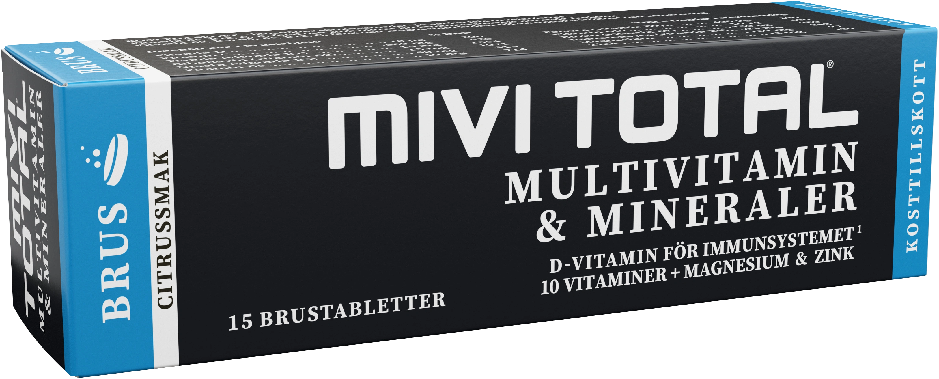 Mivitotal Brustablett Citrus 15 tabletter - Multivitamin