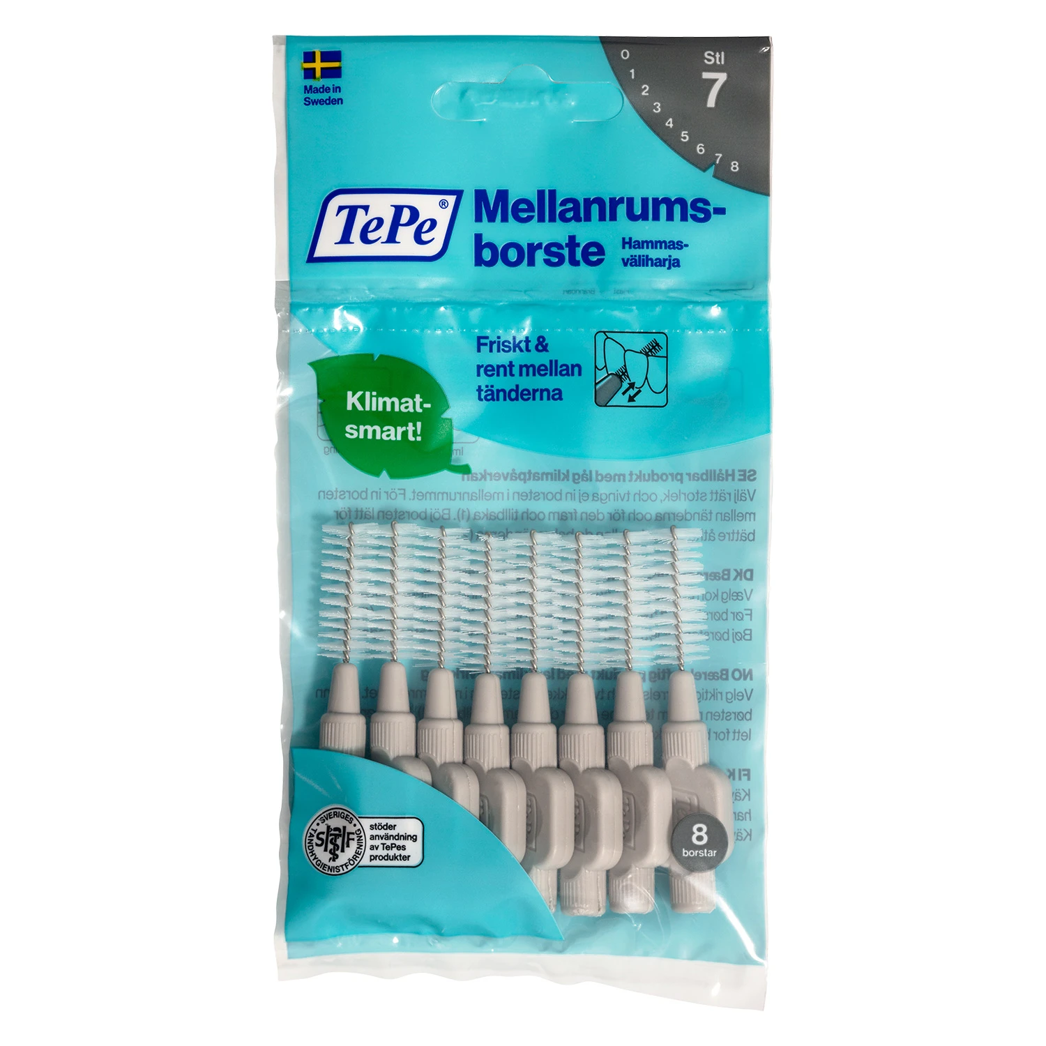 TePe Mellanrumsborste 0,4 - 1,3 mm 8 st 1,3 mm - Mellanrumsborstar