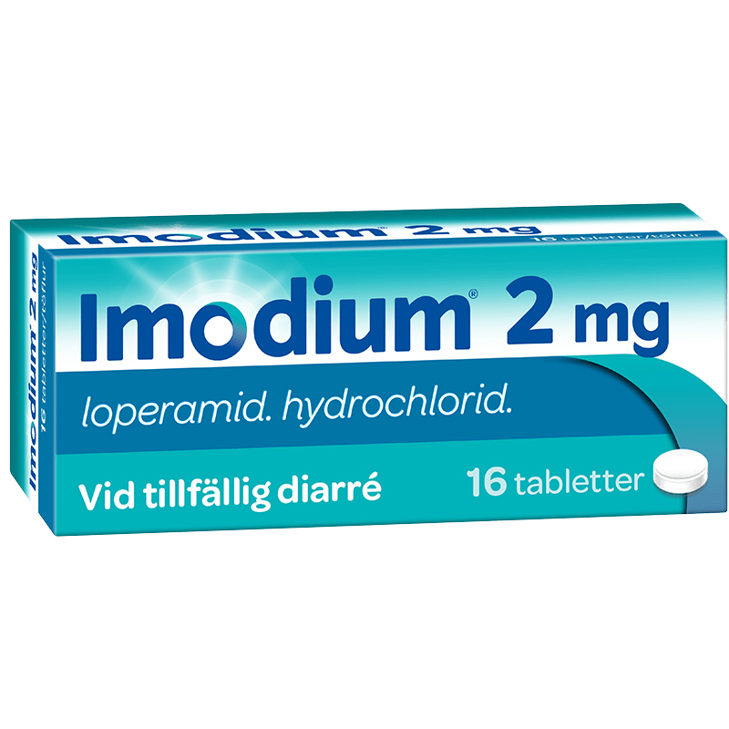 Imodium tablett 2 mg 16 st - Tabletter mot diarré