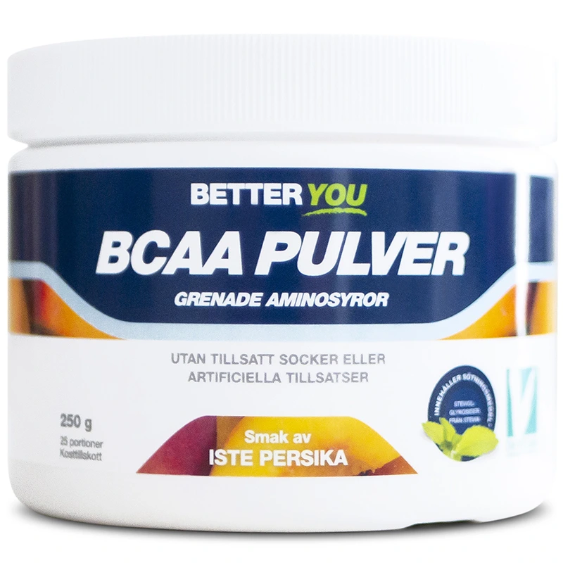 Better You Naturligt BCAA Pulver Iste Persika 250 g - BCAA