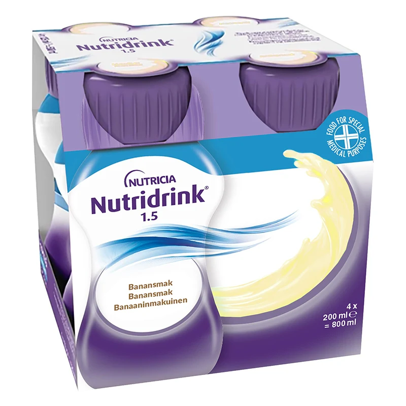 Nutridrink Banan 4x200 ml - Näringsdrycker