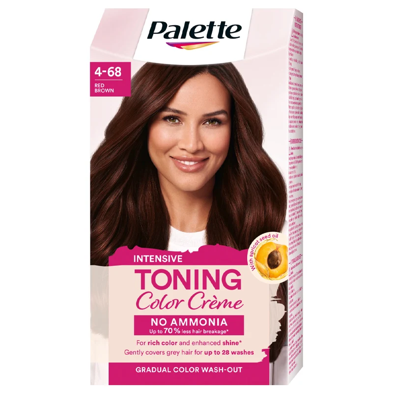 Schwarzkopf Palette Intensive Toning Color Creme 4-68 Red Brown - Hårfärg