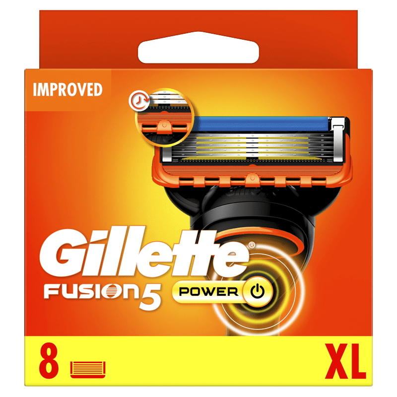 Gillette Fusion5 Power Rakblad För Män 8 Rakblad - Rakblad