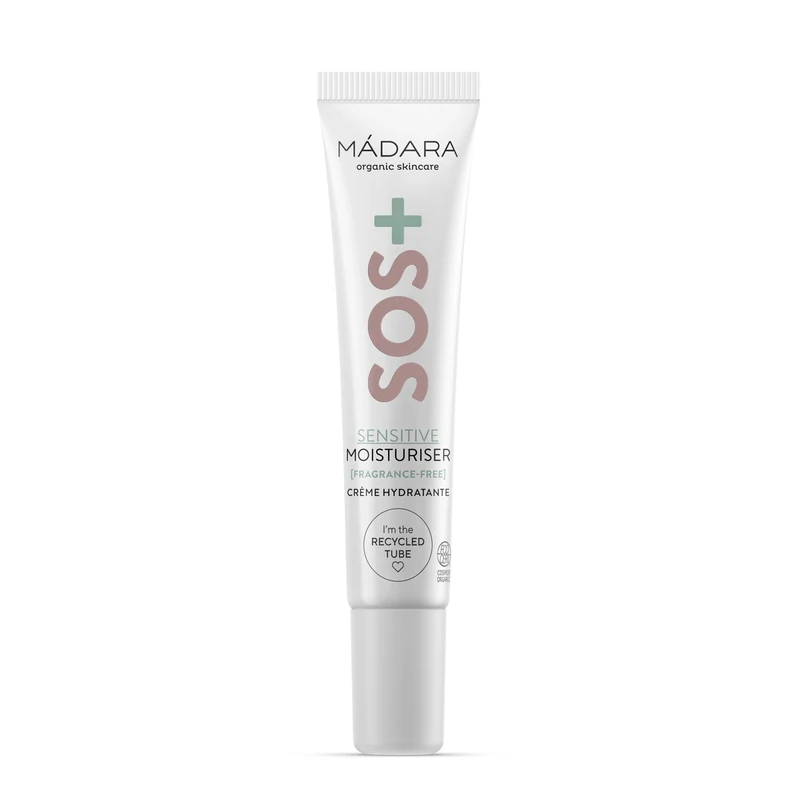 Mádara SOS+ Sensitive Moisturiser 15ml - Återfuktande ansiktskräm