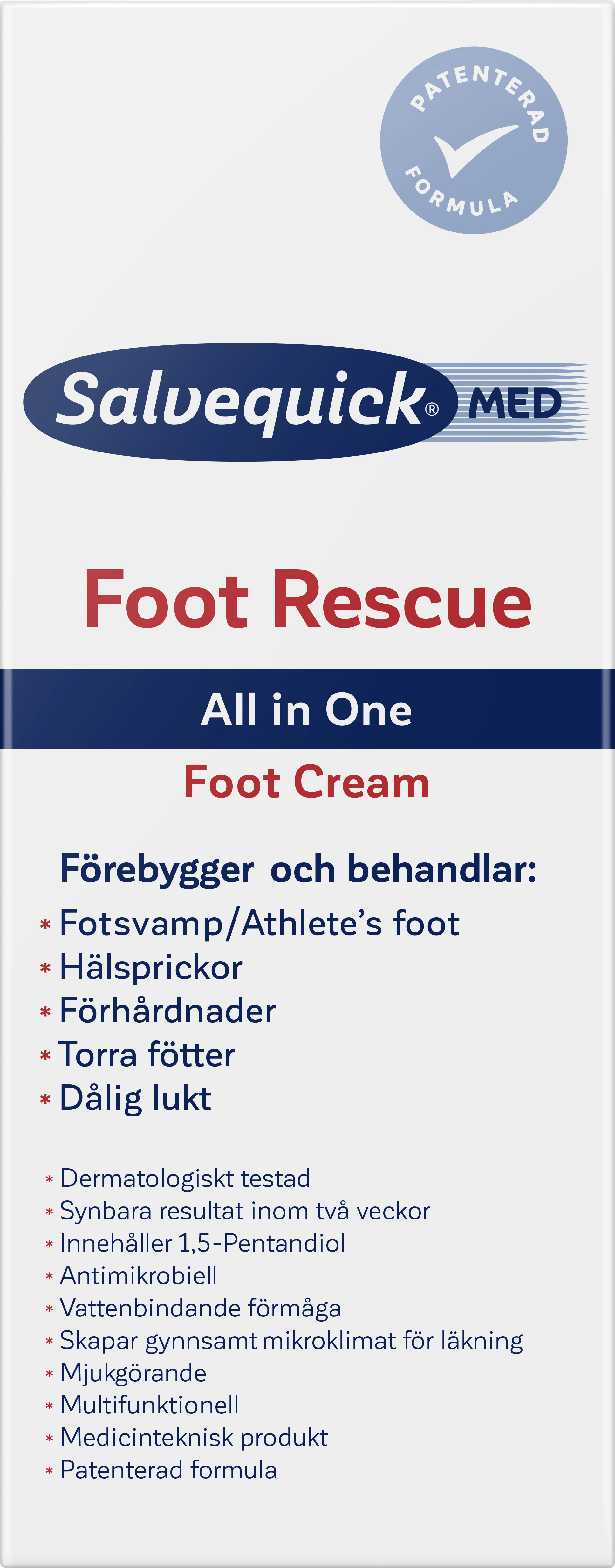 Salvequick MED Foot Rescue All In One Foot Cream 100 ml - Fotsvamp