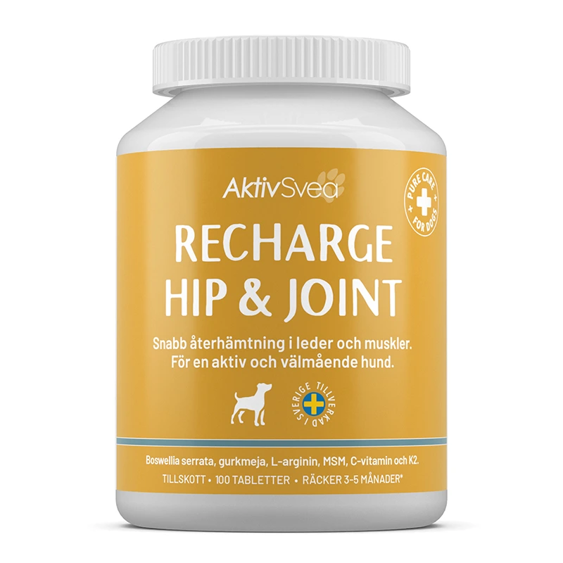AktivSvea Hip & Joint Recharge 100 tabletter - Hundfoder & fodertillskott