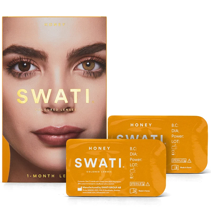 SWATI Cosmetics 1 Month Honey färgade linser - Färgade linser
