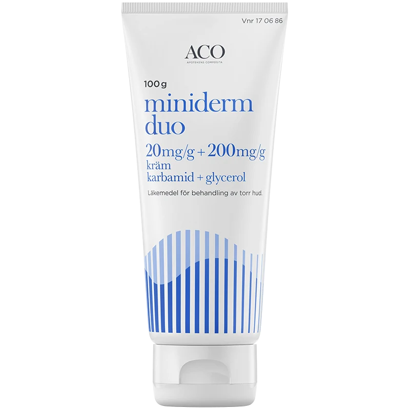 Miniderm Duo Kräm 20mg/g+200mg/g Tub 100g - Torr hud