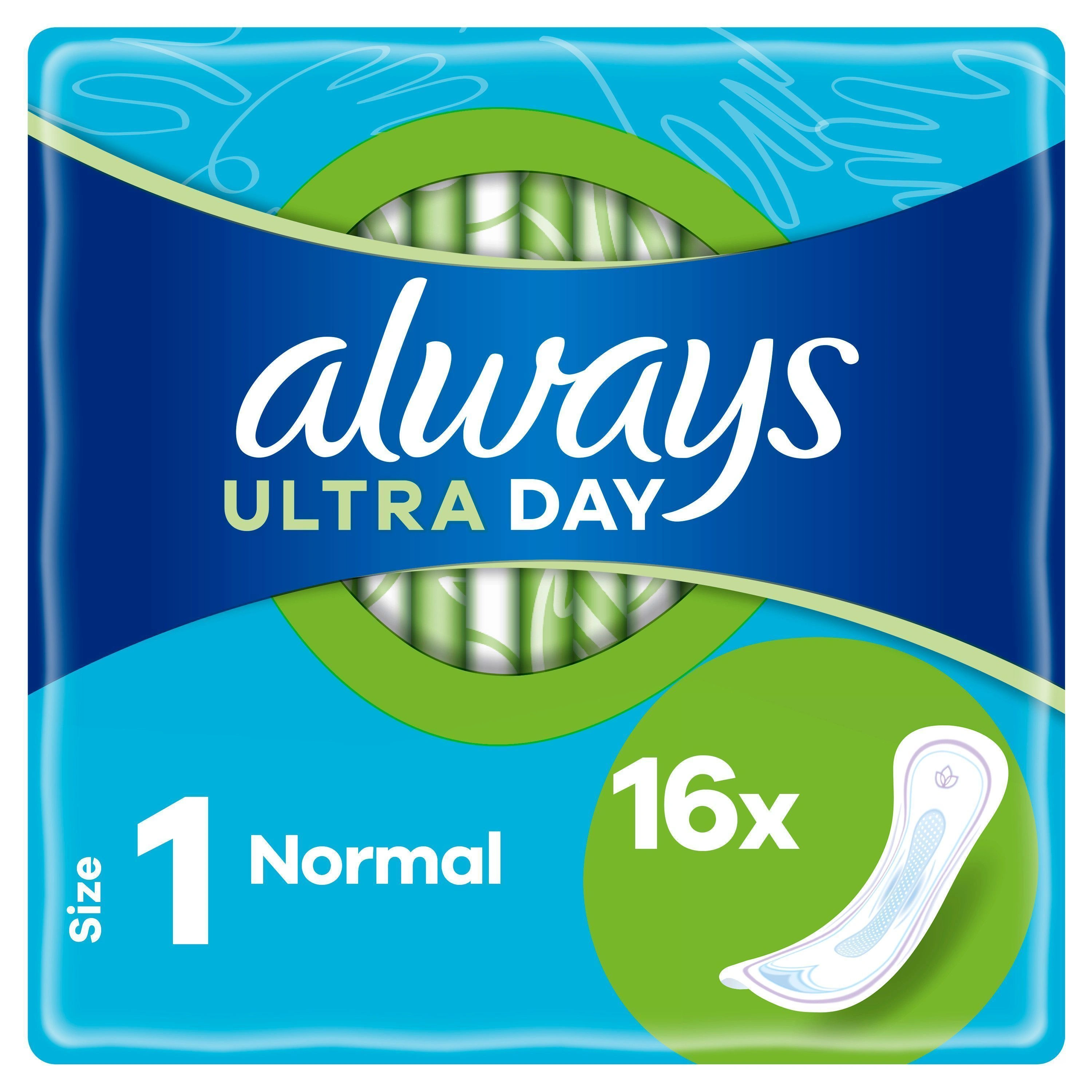 Always Ultra Day Bindor Normal Stl 1, 16 St - Bindor utan vingar