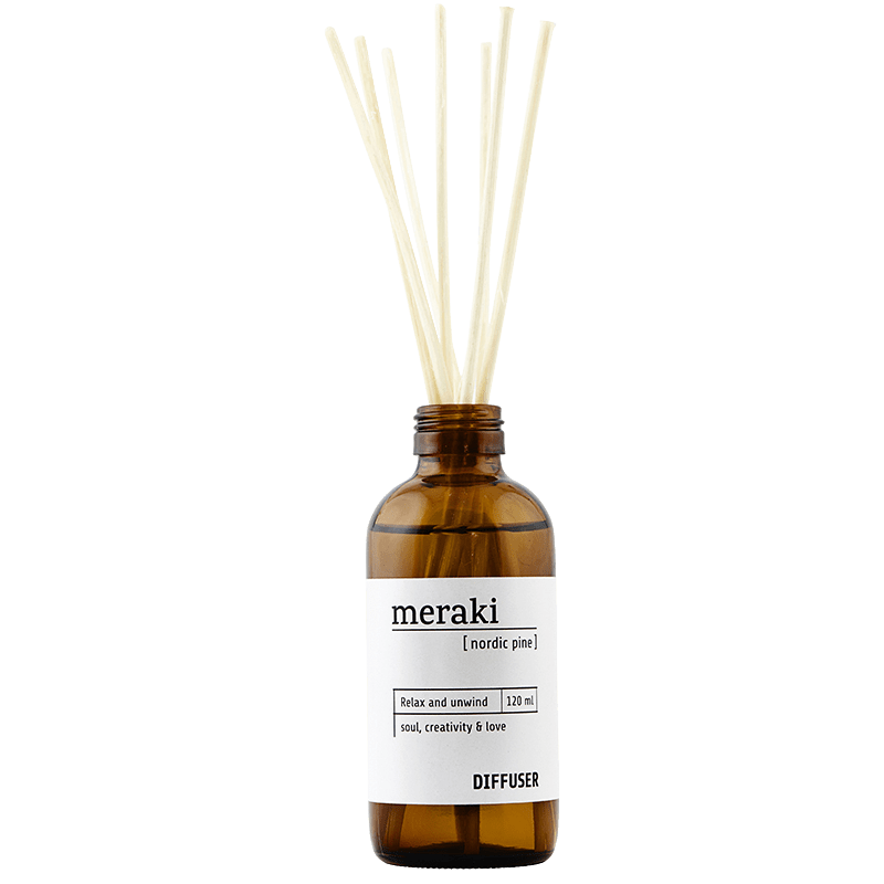 Meraki Doftspridare med 7 Pinnar Nordic Pine 120 ml - Doftpinnar