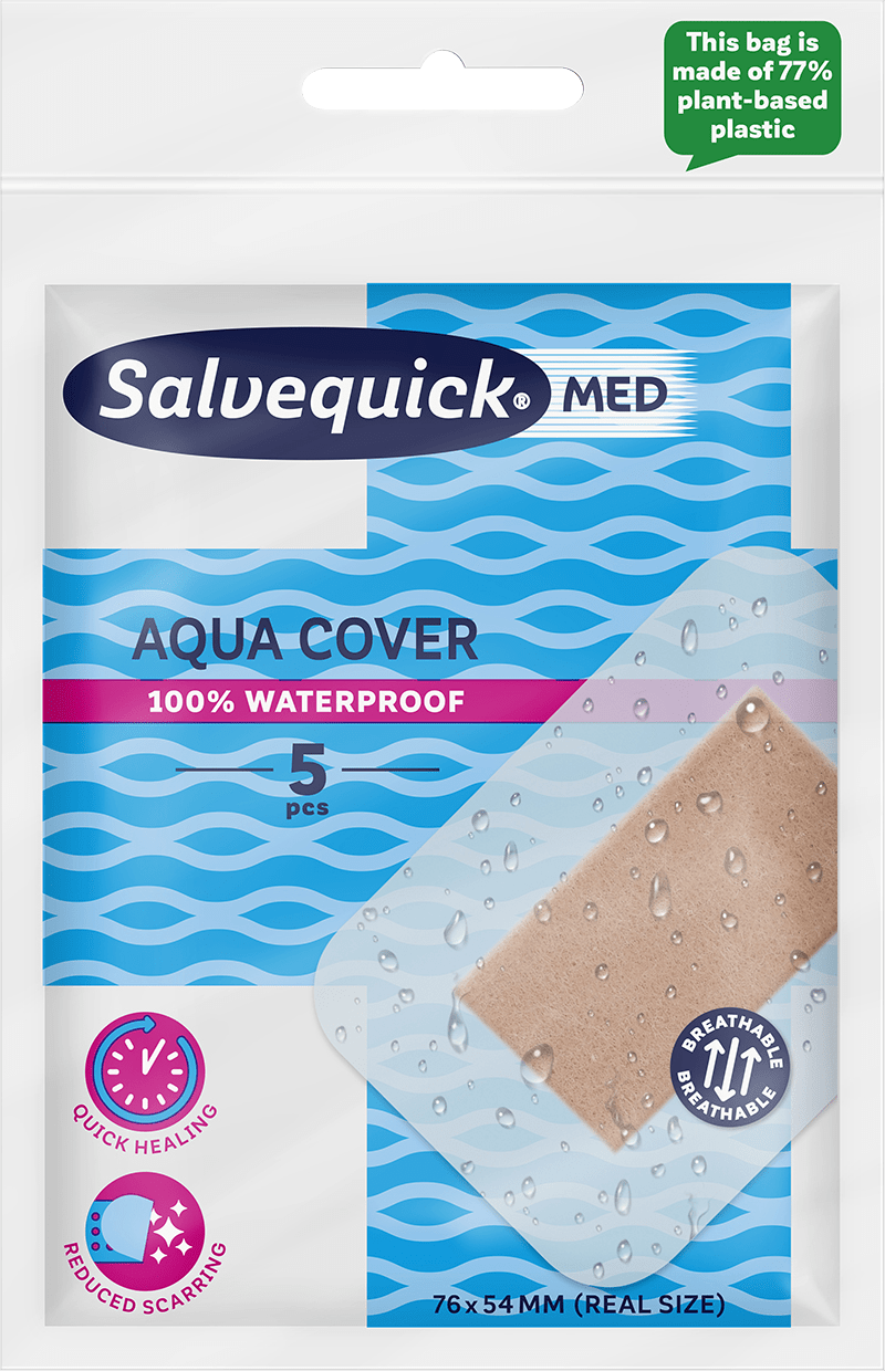 Salvequick MED Aqua Cover 5 st - Vattentäta plåster