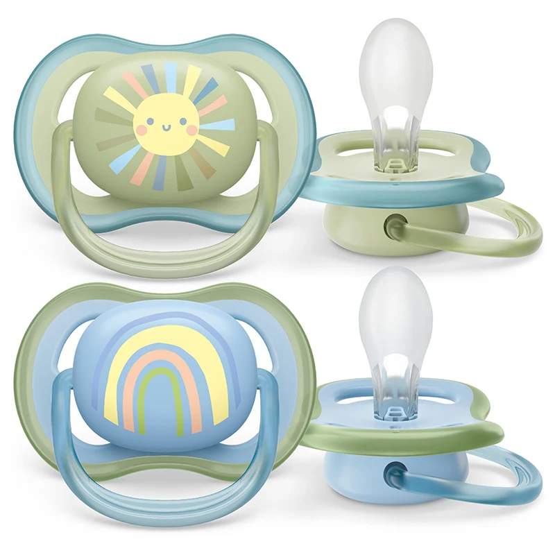 Philips Avent Ultra Air Napp 0-6 månader Ljusblå/grön 2-pack - Nappar