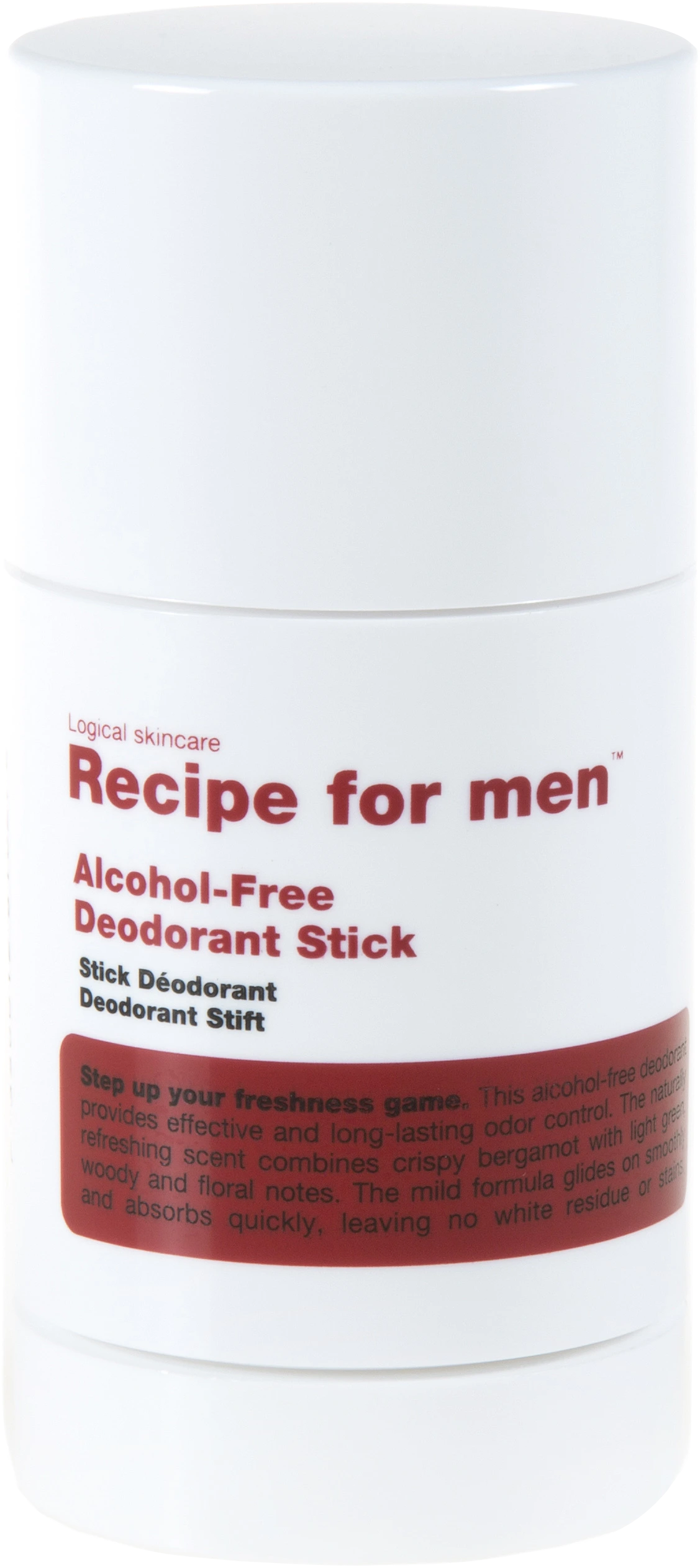 Recipe for Men Deodorant Stick 75 ml - Deodorant & antiperspirant