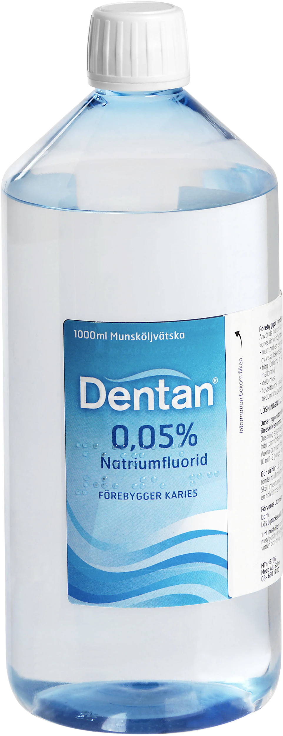 Dentan munskölj 0,05 % 1000 ml - Kariesförebyggande