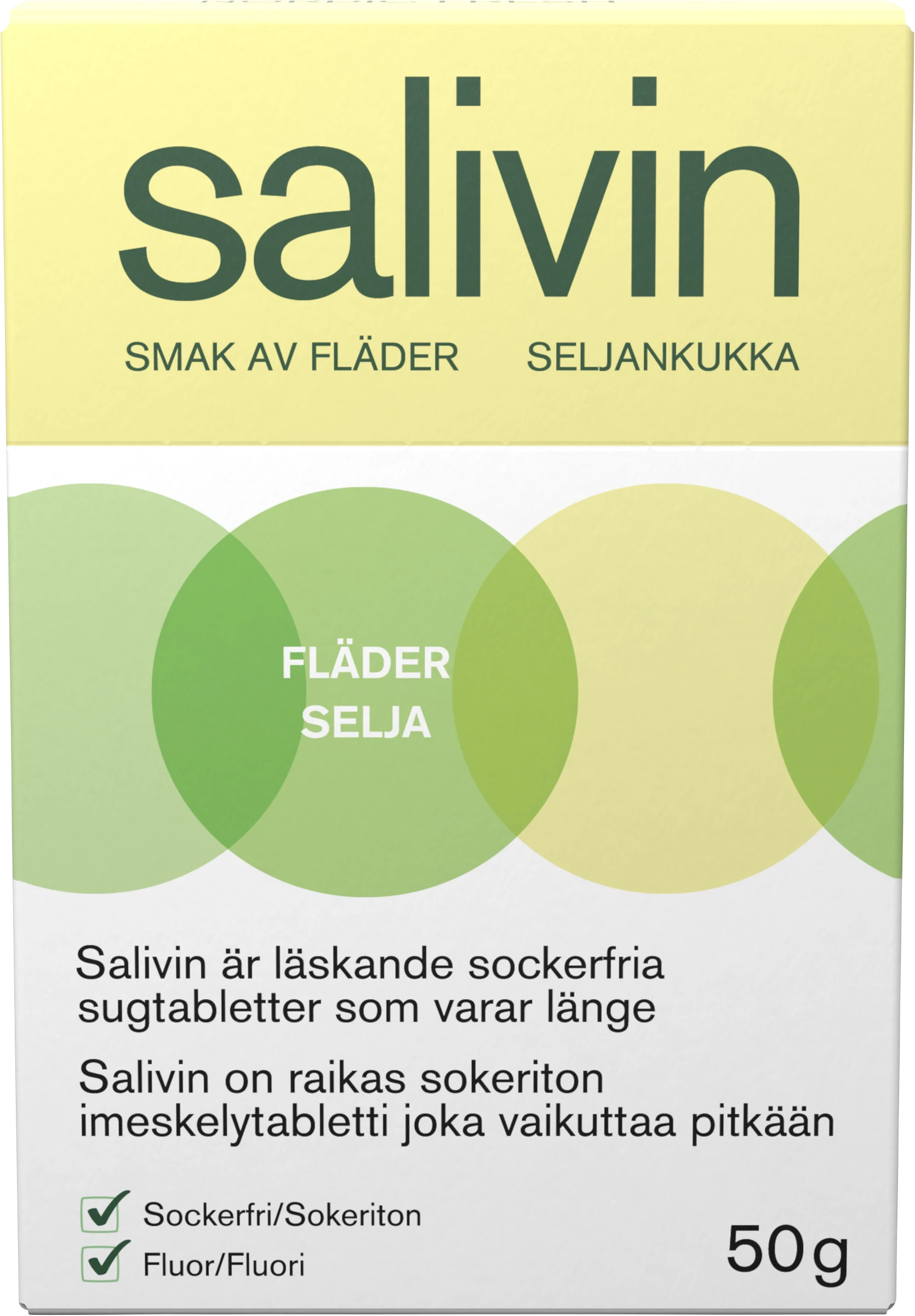 Salivin Nordic Fresh Sugtablett vid muntorrhet 50 g - Sugtabletter vid muntorrhet