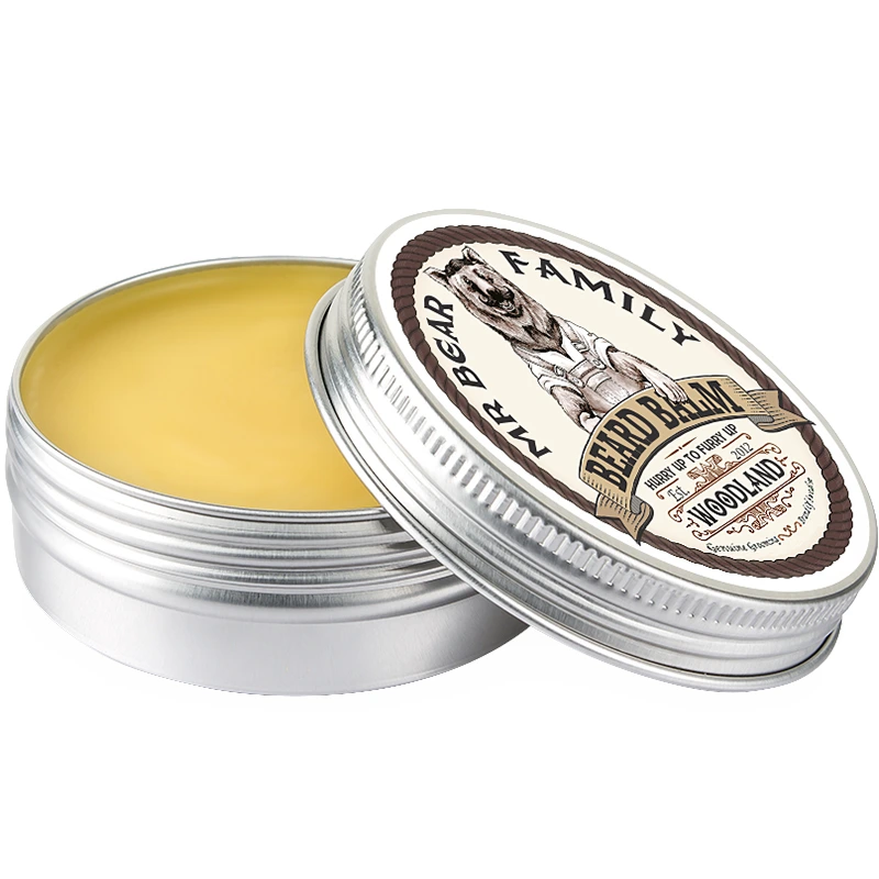 Mr Bear Family Beard Balm Woodland 60 ml - Skäggolja & mustaschvax