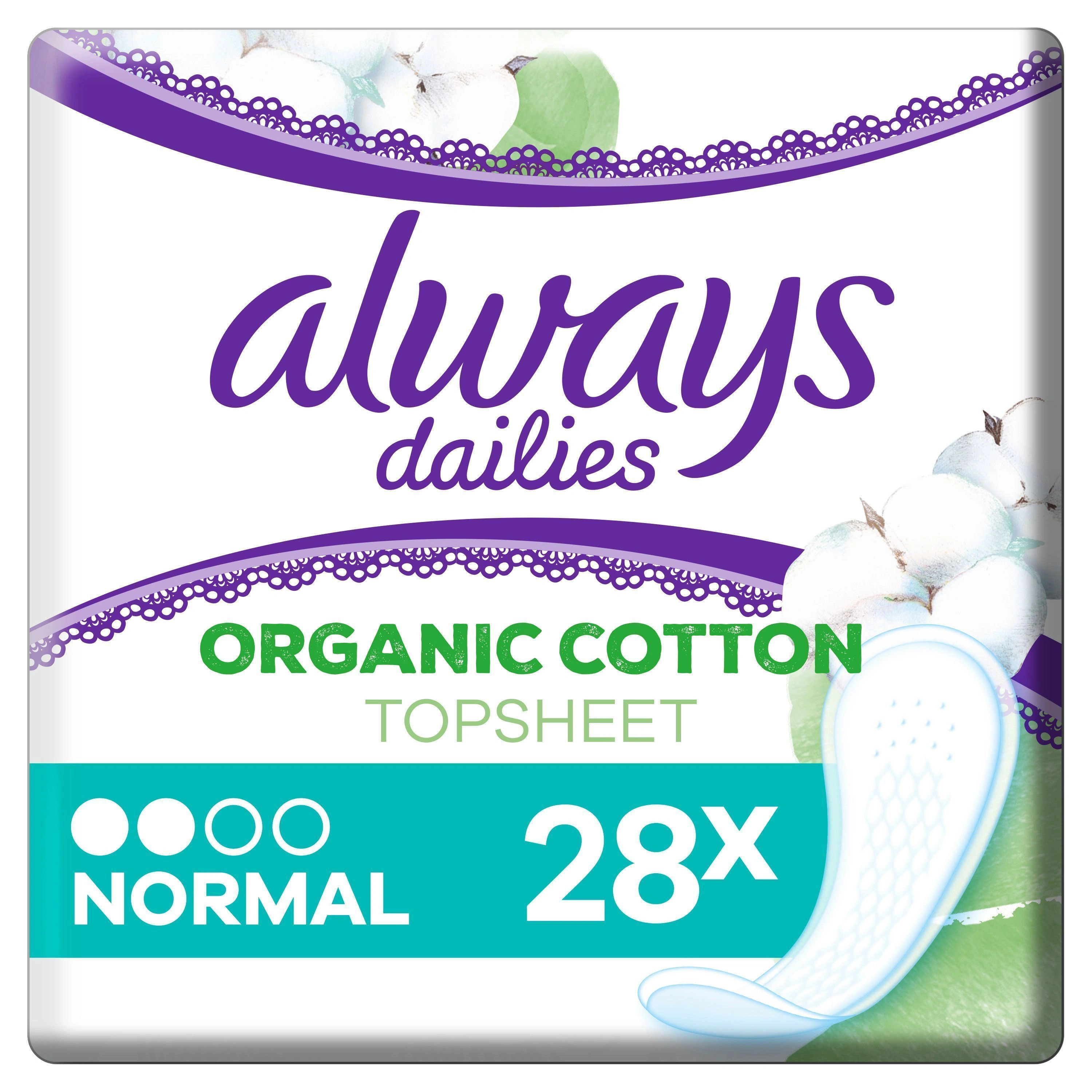 Always Dailies Cotton Protection Trosskydd Normal 28 st - Always Trosskydd