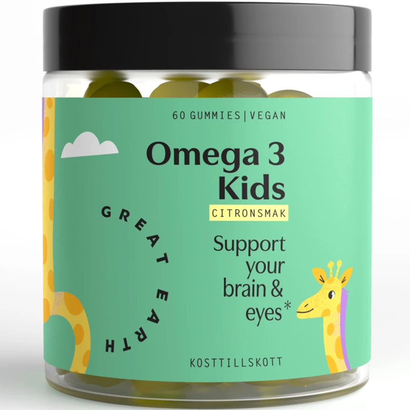 Great Earth Omega 3 Kids 60 tugg - Omega-3 för barn