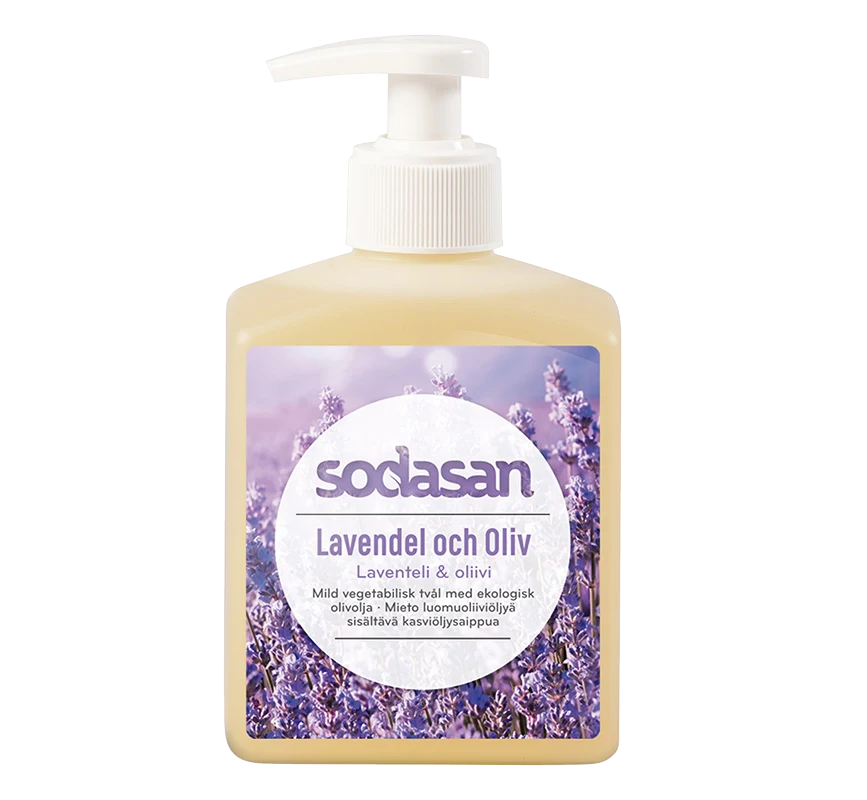 Sodasan Ekologisk Tvål Lavendel & Oliv 300 ml - Handtvål