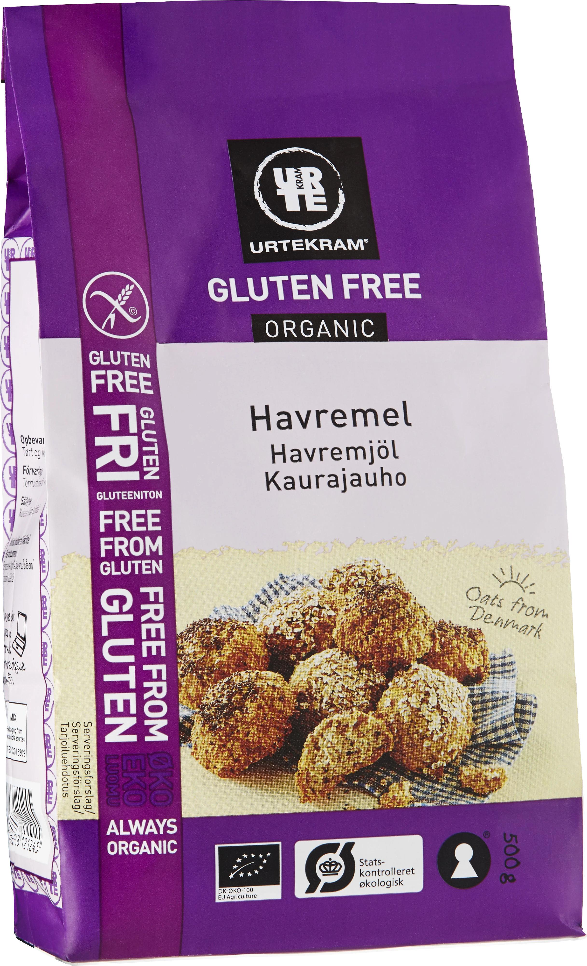 Urtekram glutenfri HAVREMJÖL Eko 500 g - Bröd & kex