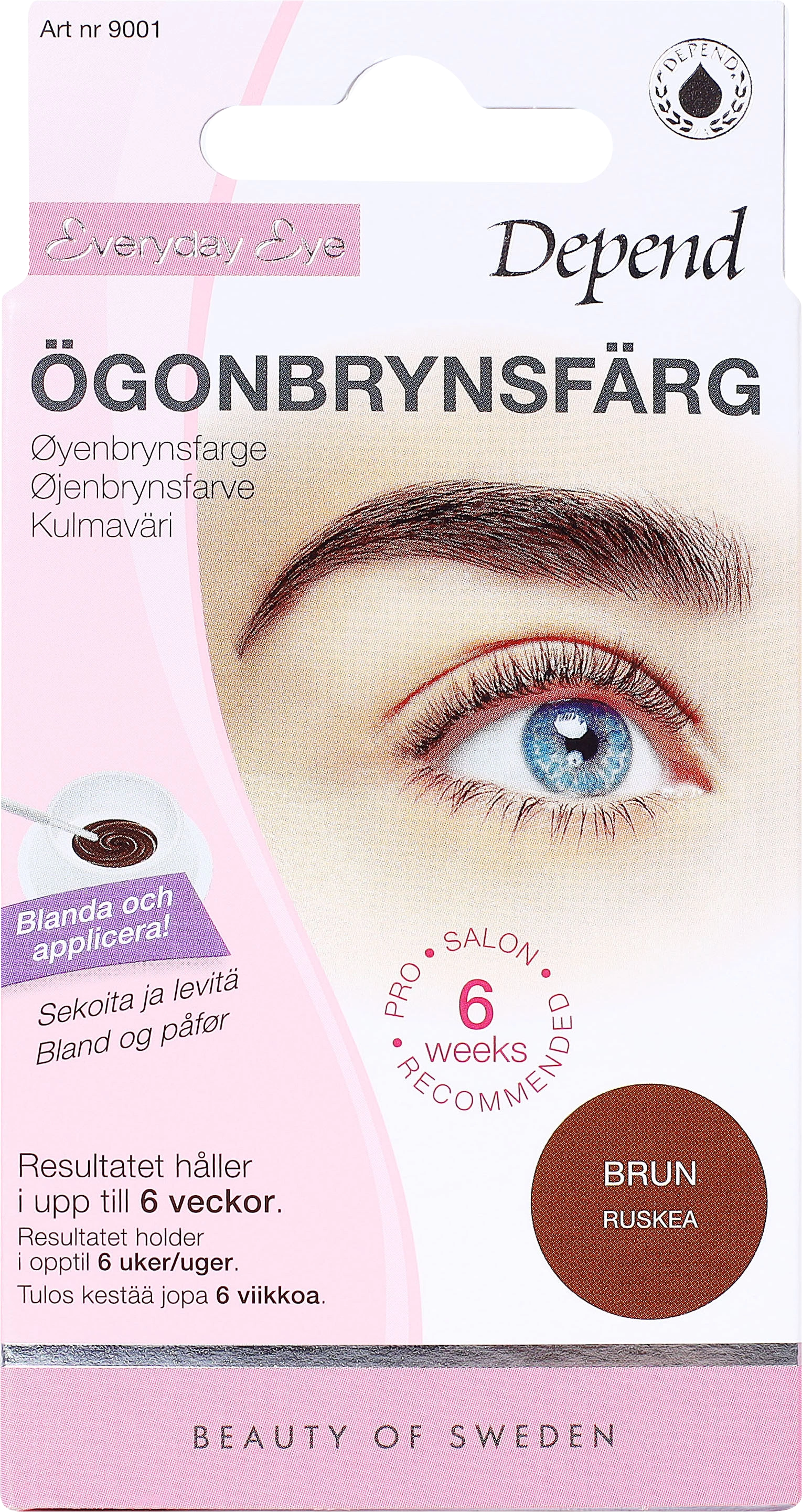 Depend Ögonbrynsfärg Brun - Ögonbrynsfärgning