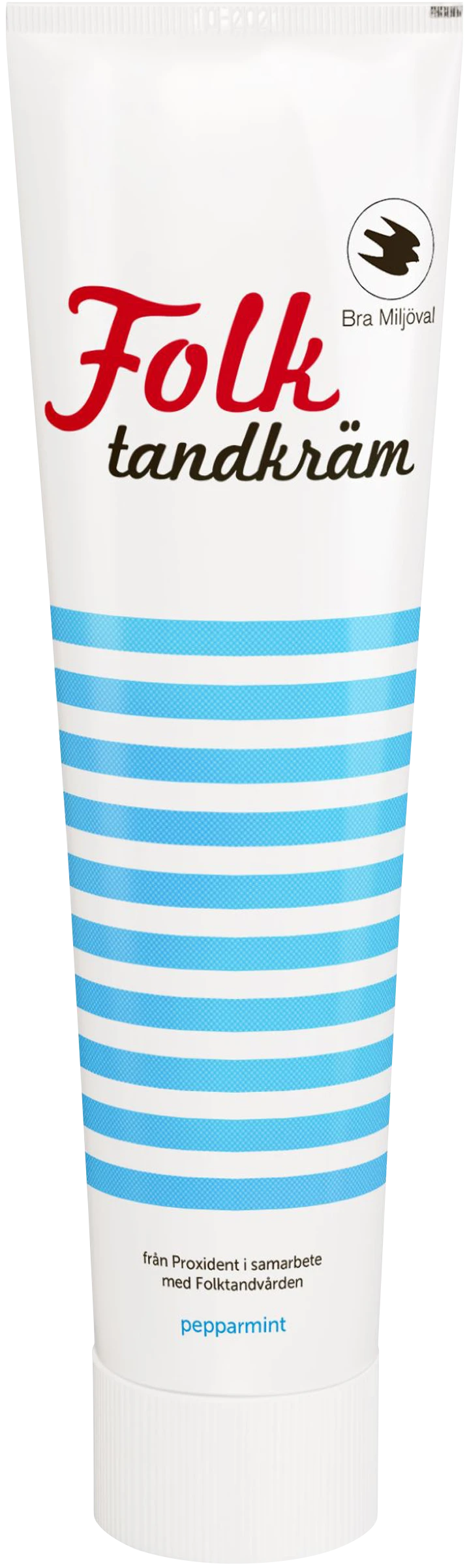 Folktandkräm Vuxen Frisk Pepparmint 100 ml - Tandkräm