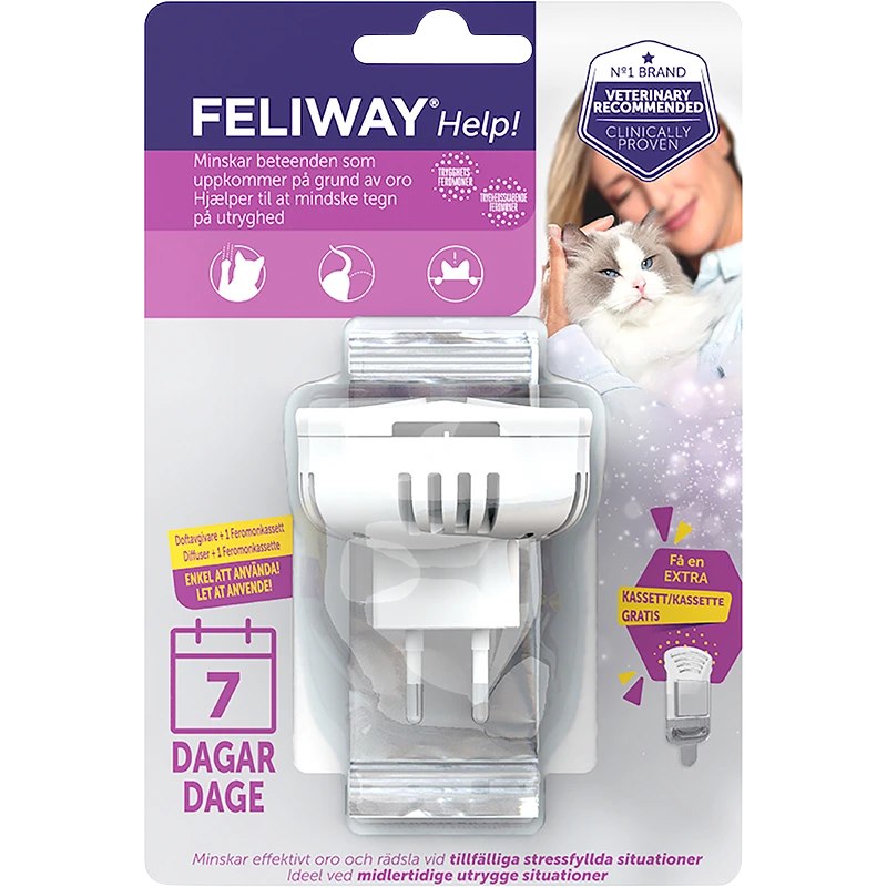 Feliway Help Doftavgivare (1 vecka) - Rädsla & oro hos katt