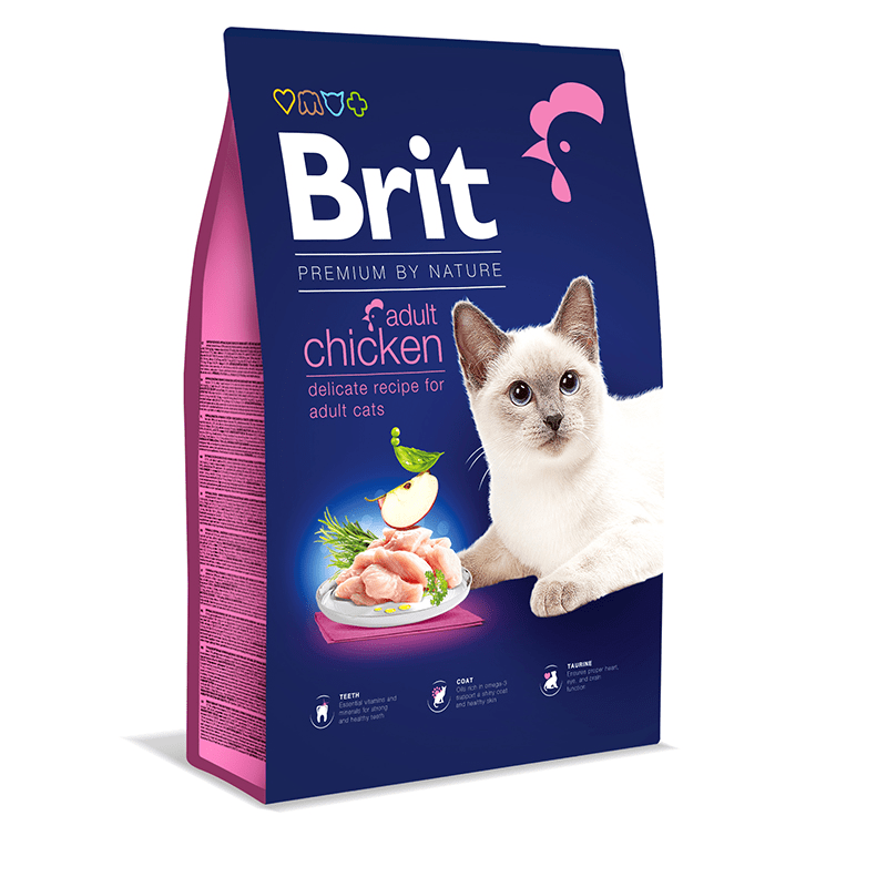 Brit Premium by Nature Cat Adult Chicken 8 kg - Fodertillskott katt
