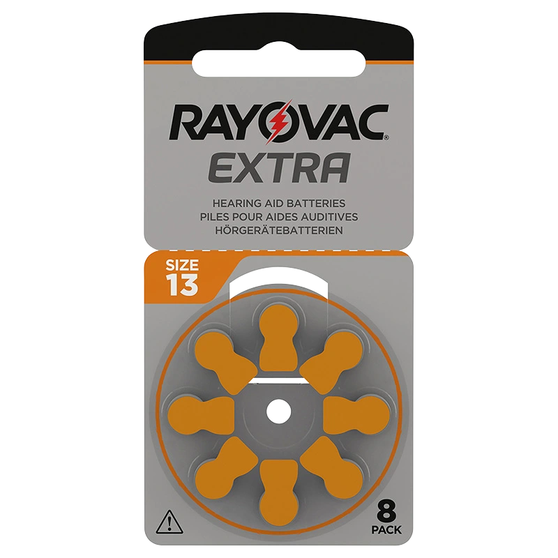 Rayovac Extra Hörapparatsbatterier 13 Orange 8st - Batterier till hörapparat