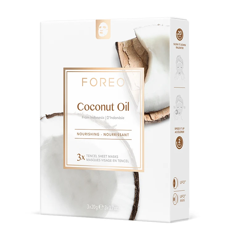 FOREO Farm to Face Coconut Oil Sheet Mask 3 st - Sheet mask