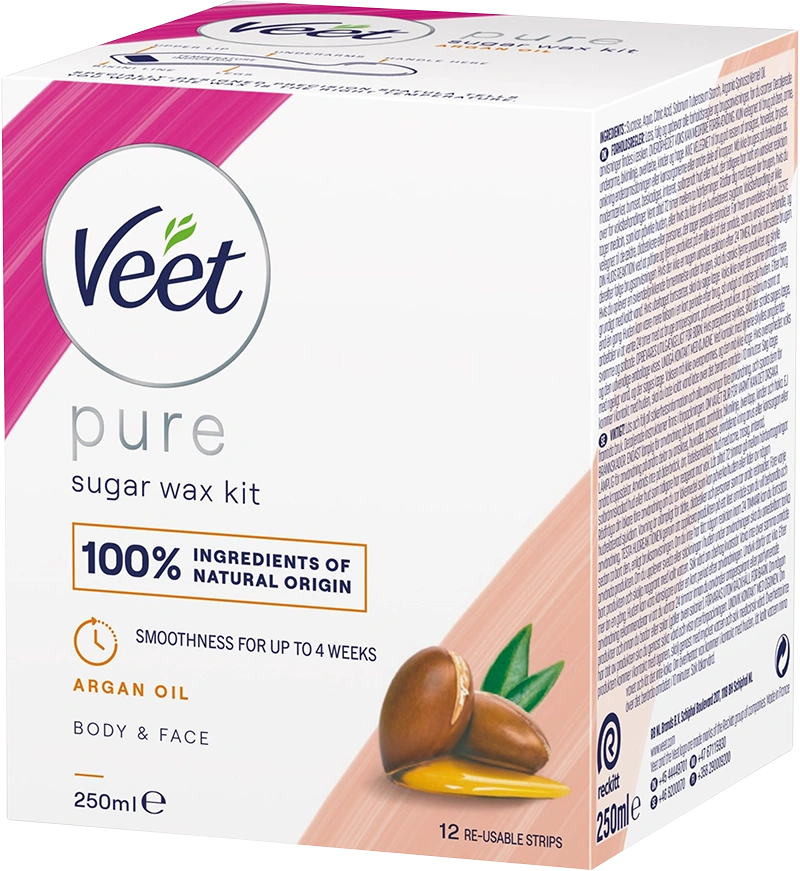 Veet Sugaring Wax with Natural Argan Oil 250 ml - Hårvaxning