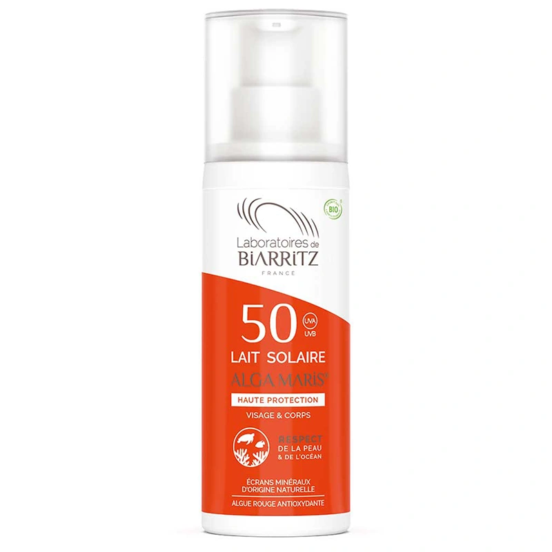 Laboratoires de Biarritz Alga Maris Sunscreen Lotion SPF50 100 ml - Solskydd ansikte