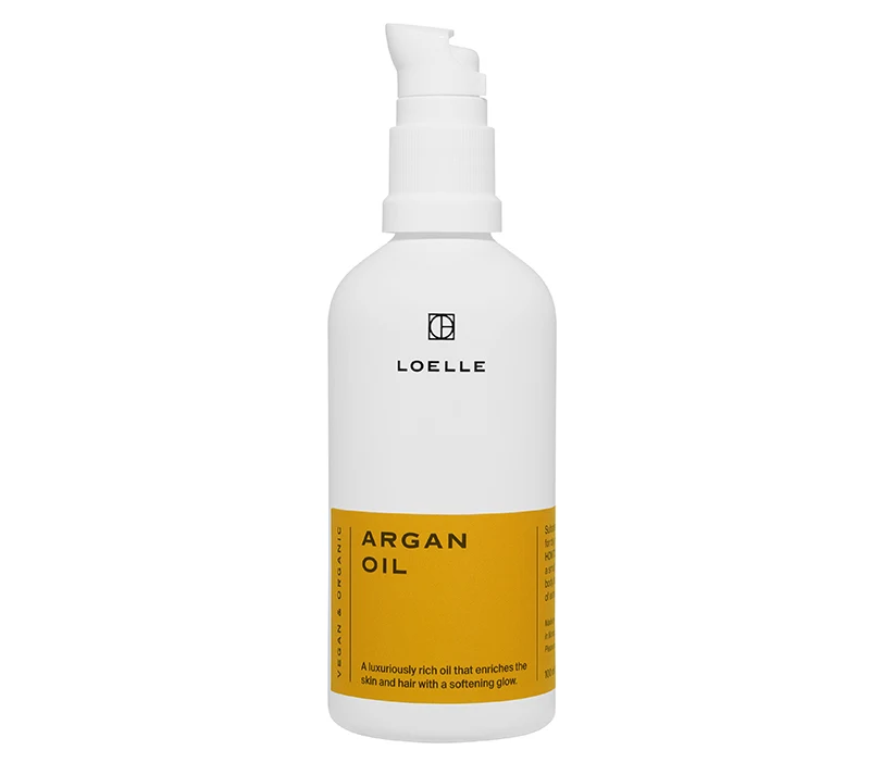 Loelle Arganolja Face Hair & Body Oil With Pump 100 ml - Hårolja utan silikon