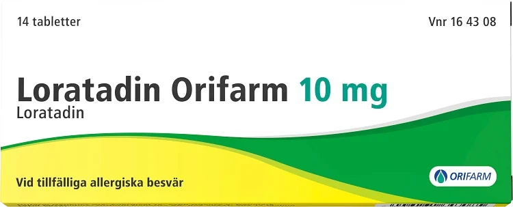 Loratadin Orifarm tablett 10 mg 14 st - Allergitabletter mot pollenallergi