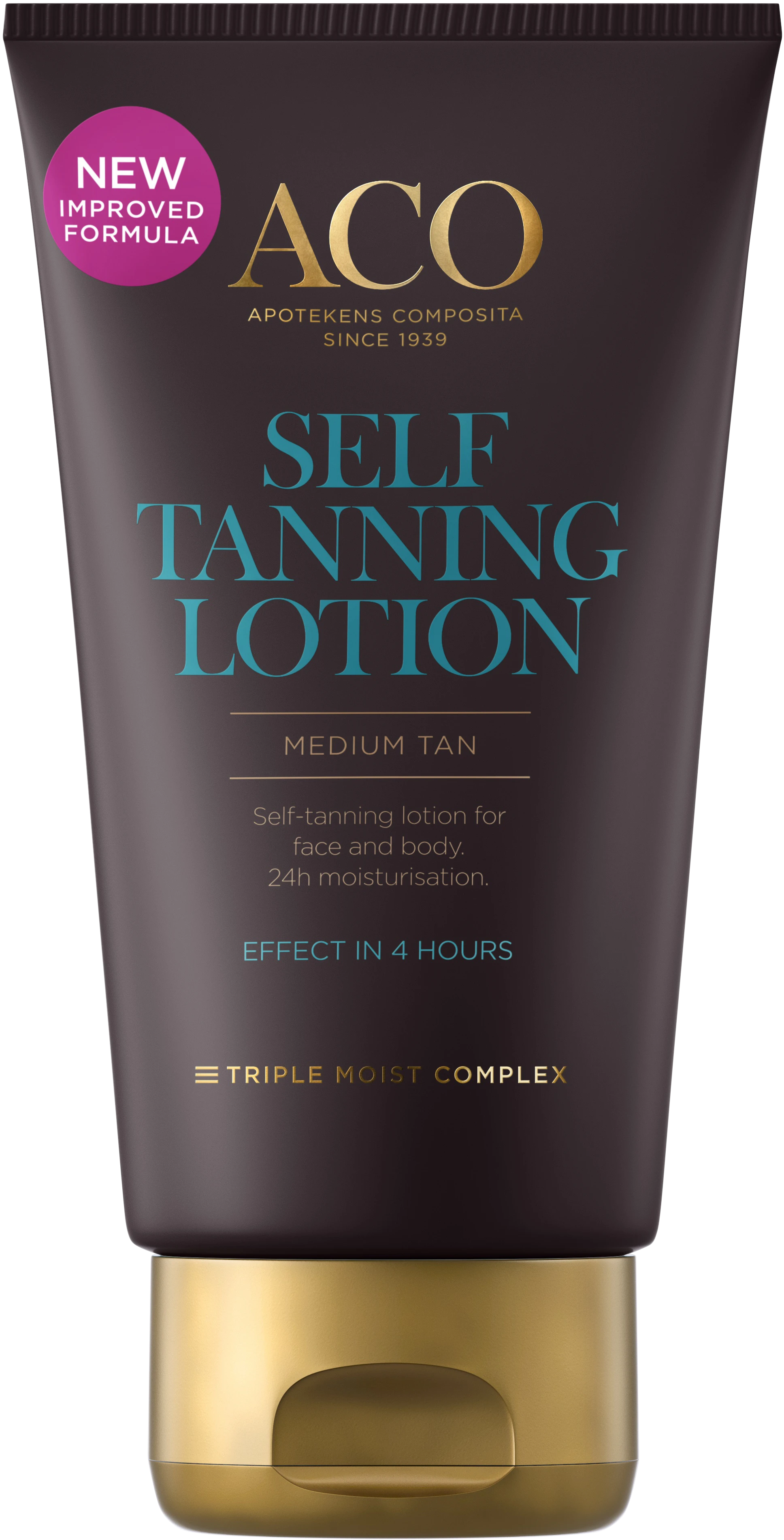 ACO Self-Tanning Lotion Medium Tan 150 ml - Brun utan sol ansikte