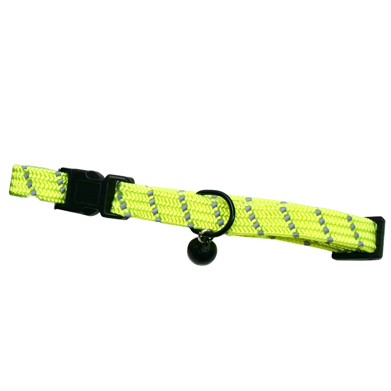 Gibbon Reflex Katthalsband Elastiskt Neongult 10 mm/33 cm - Katthalsband