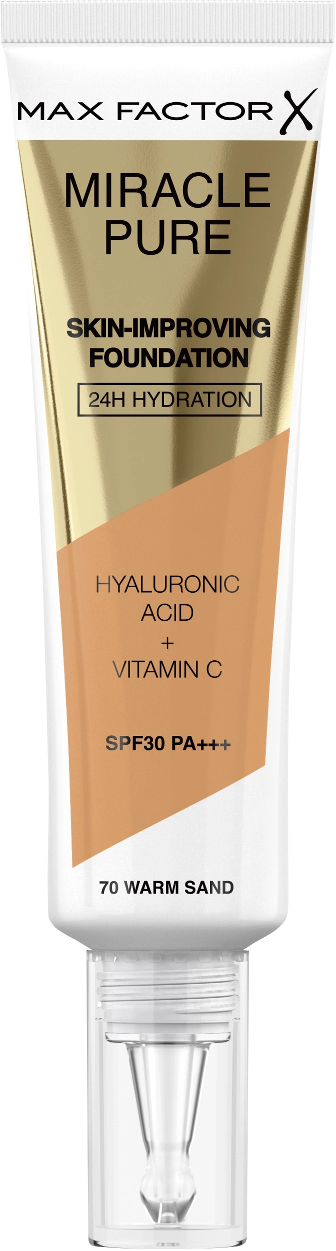 Max Factor Miracle Pure Foundation 70 Warm Sand - Flytande foundation