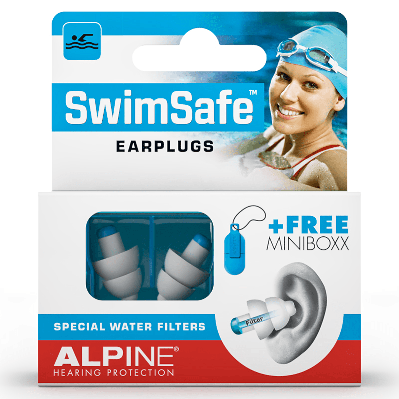 Alpine SwimSafe Earplugs 1 par - Öronproppar för simning & musik