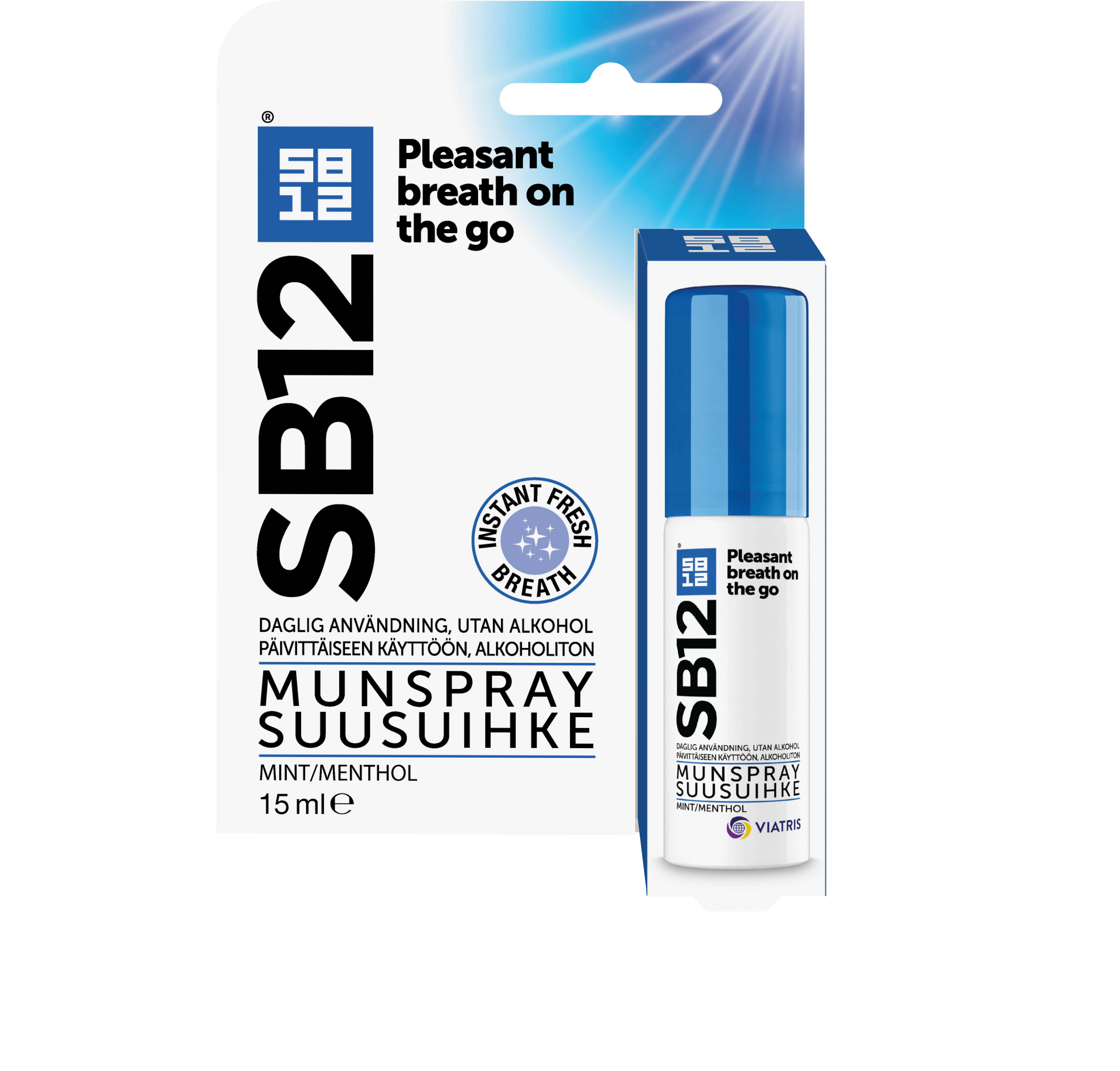 SB12 Munspray 15 ml - Reseförpackning tandkräm & munvård